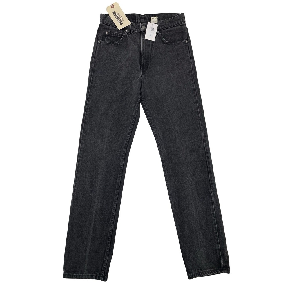 Levi's Men's Jeans 505 Straight Leg Black Cotton Vintage 1995 31x32